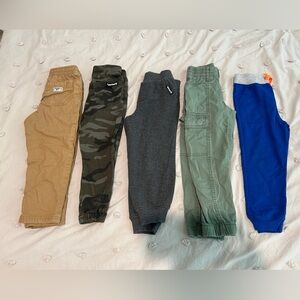 Kids Assorted Color Bottoms Set of 5 size 4